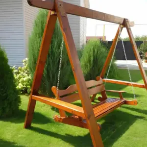 Качели деревянные 4